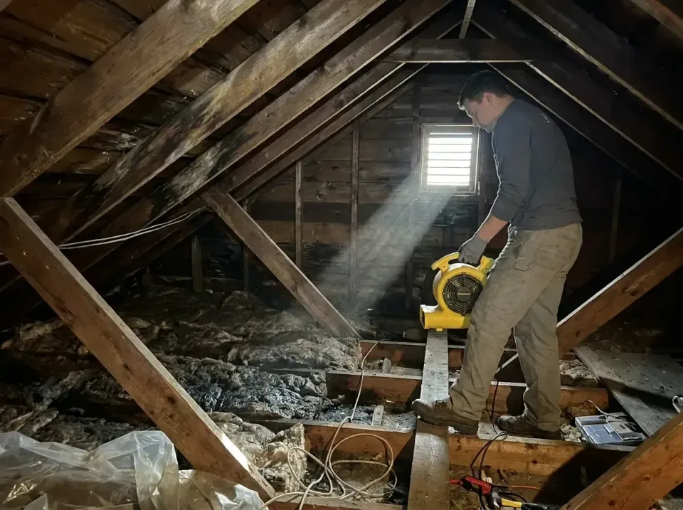 attic-water-damage-drying-proc-007 — frequently asked questions, Emergency Water Extraction & 24/7 Flood Response in Savanna…